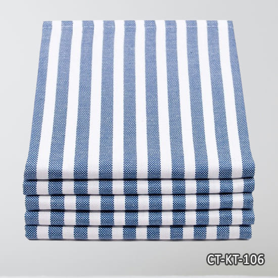Blue Striped Absorbent Tea Towels