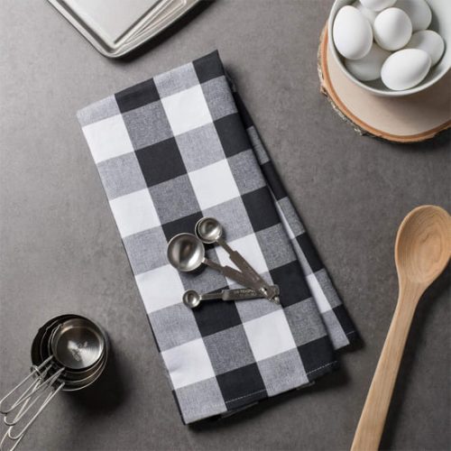 Wholesale Black and White Checkered Tea Towels