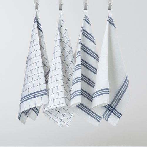 Blue Striped dish towels Bulk
