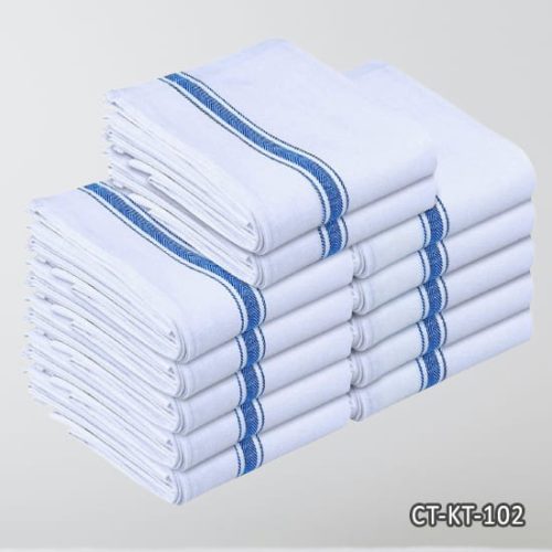 Blue Striped Cotton Tea Towels