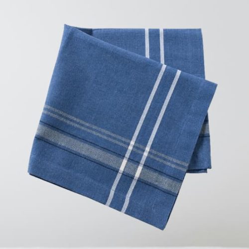 Blue striped cotton dinner napkins exporter