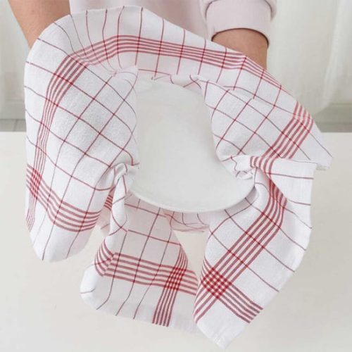 Bulk Checked Cotton Dish Cloths