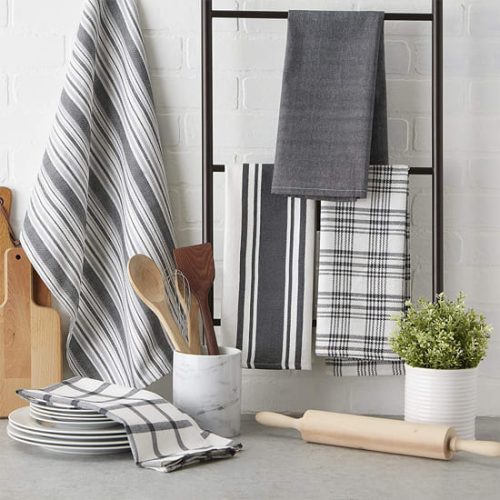 Cotton Dish Towels Assorted 5 Pack