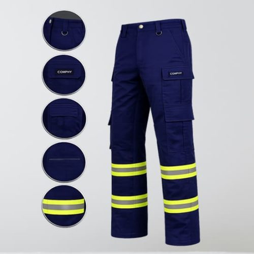 High Visibility Multi Pocket Workwear Pants for Industrial Use