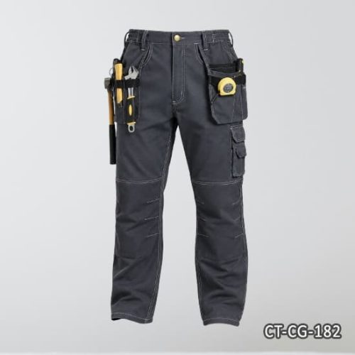 Industrial Carpenter Trousers with Tool and Holster Pockets