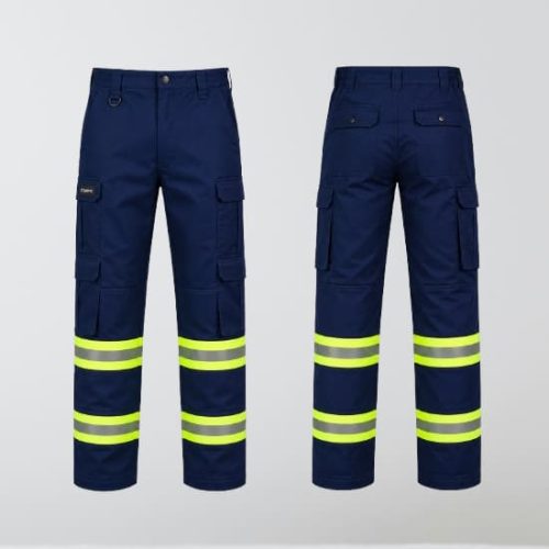 Industrial Safety Trousers with Double Stitched Reflective Tape