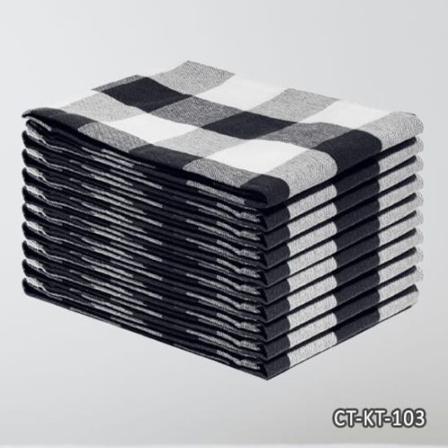 Black Checkered Buffalo Plaid Dishcloths